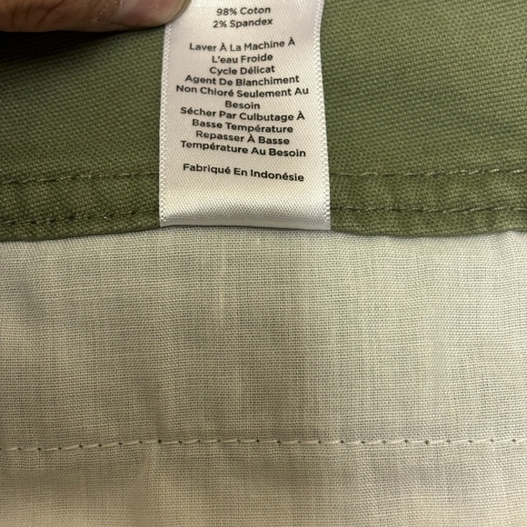 TALBOTS - Wide Leg Crop Chino Color Sagebrush Size 6P - Picture 4 of 5